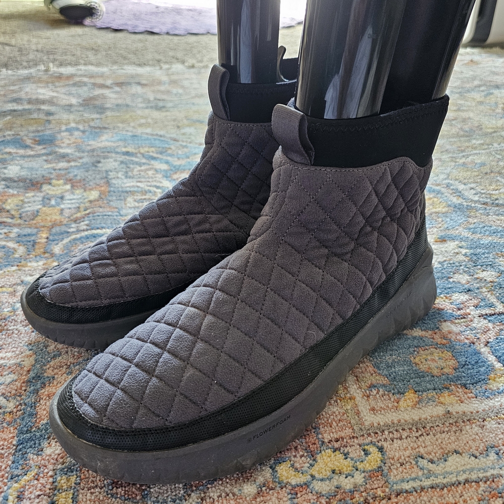 Cole Haan Quilted Black Slip-On Sneakers